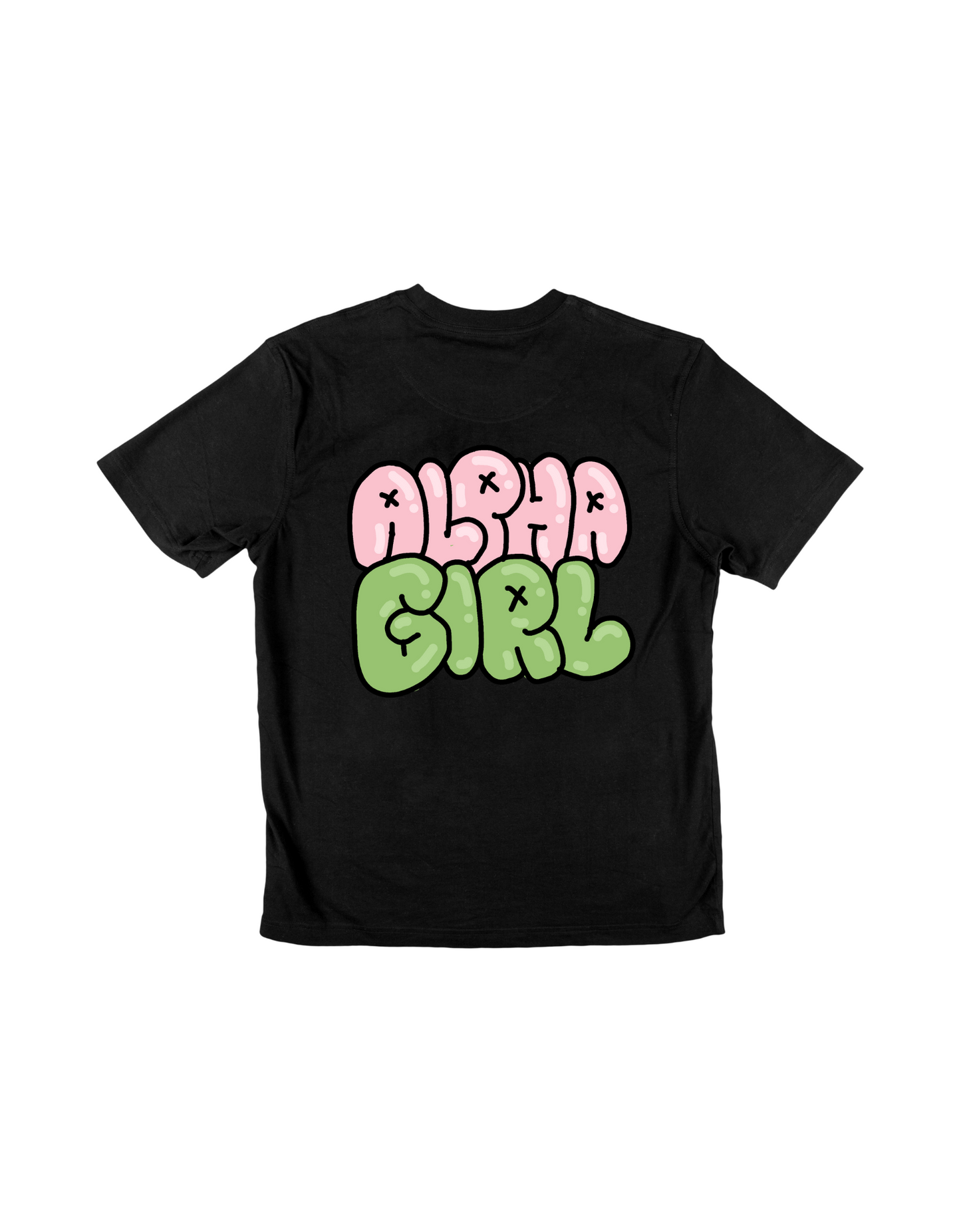 Bubble Alpha Girl T-shirt (Front Only Design)