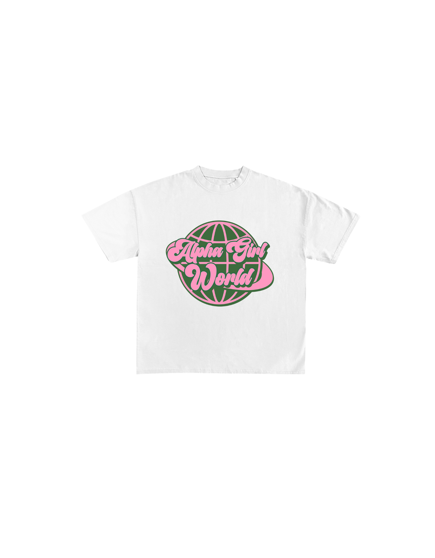 Alpha Girl World Tee (Front Only)- Pre-Sale